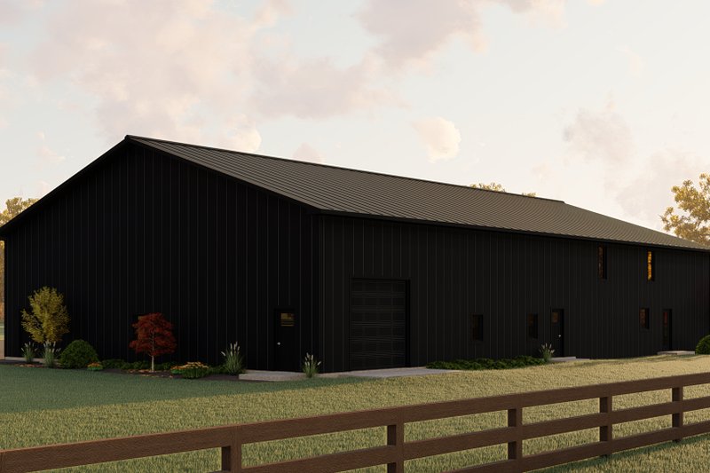 Architectural House Design - Exterior - Rear Elevation for Barndominium House Plan #1064-154 - 4 bed, 3.5 bath
