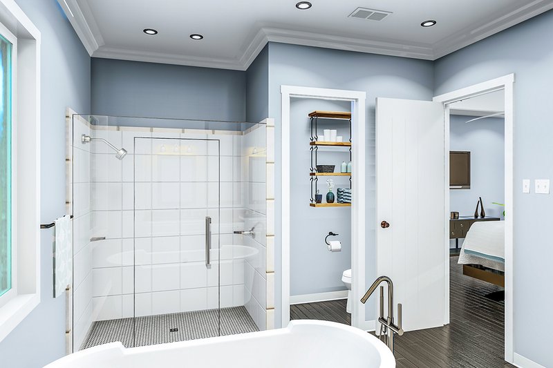 House Blueprint - Interior - Master Bathroom 5 for Cottage House Plan #406-9657 - 3 bed, 2 bath