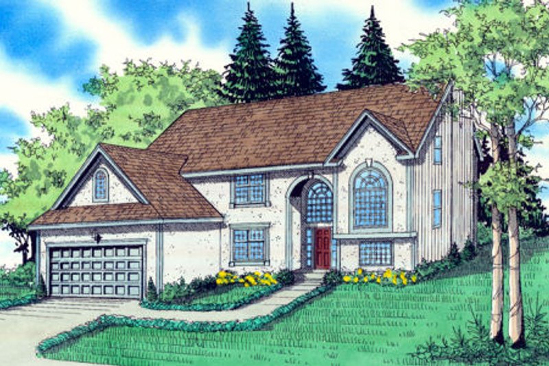 Traditional Style House Plan - 4 Beds 3.5 Baths 2576 Sq/Ft Plan #405-210