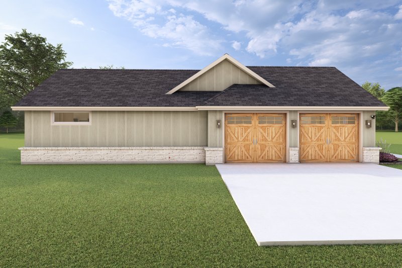 Architectural House Design - Exterior - Other Elevation 1 for Craftsman House Plan #1127-10 - 3 bed, 2 bath