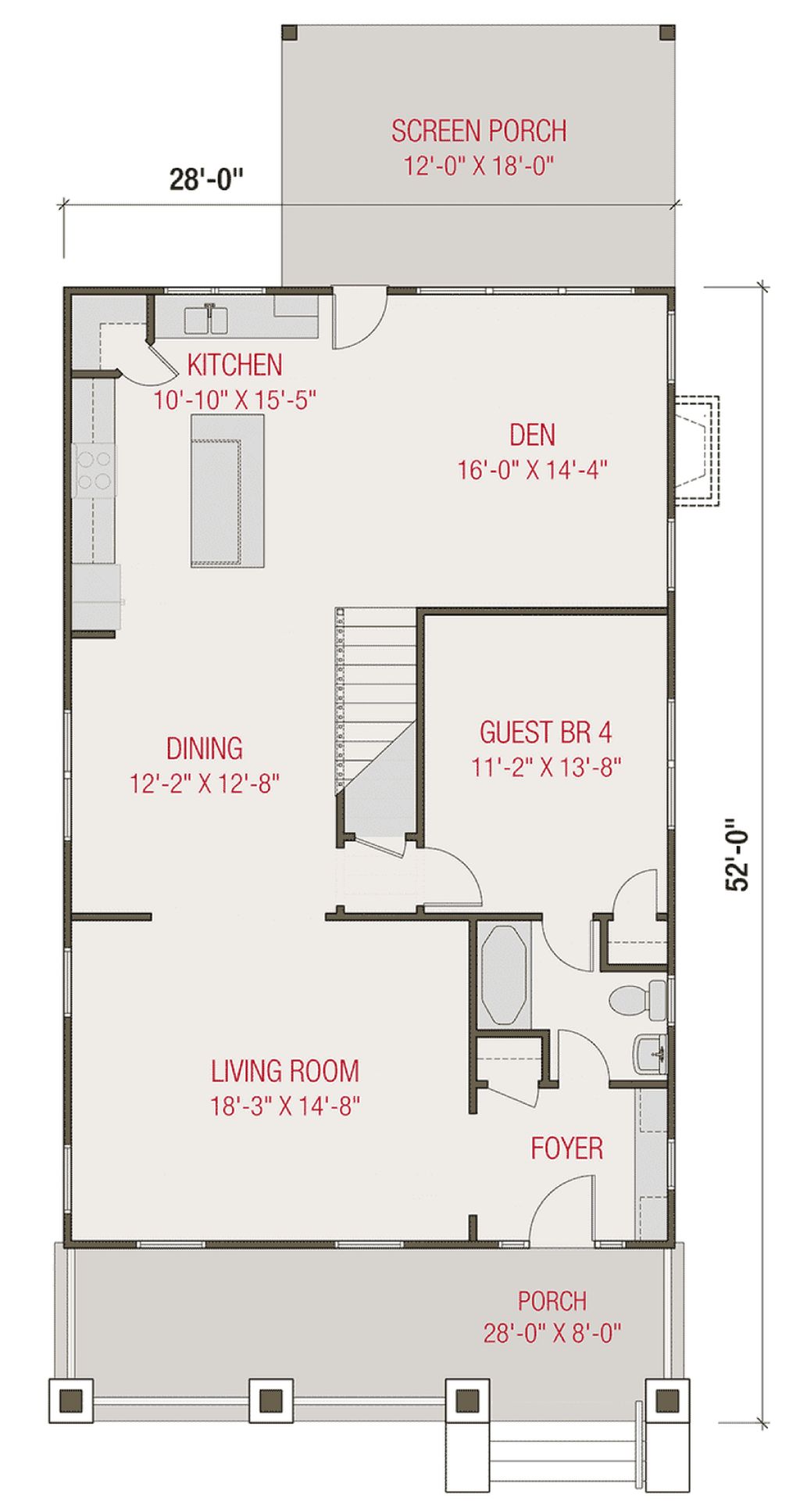 Craftsman Style House Plan 4 Beds 3 Baths 2268 Sq Ft Plan 461 75 Builderhouseplans Com Craftsman Style House Plan 4 Beds 3 Baths 2268 Sq Ft Plan 461 75 Builderhouseplans Com
