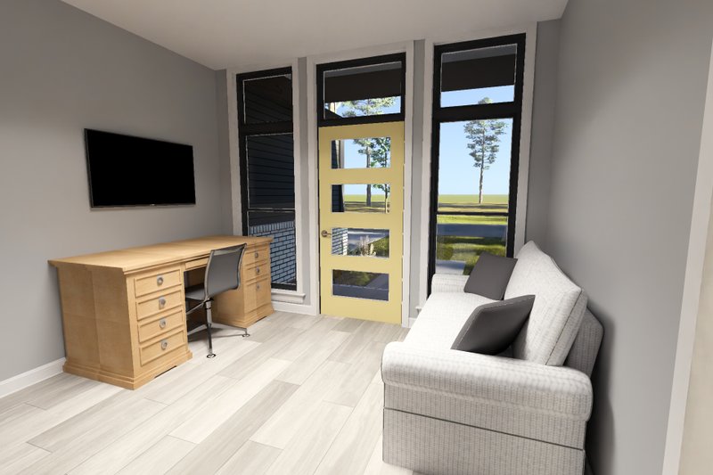 Architectural House Design - Interior - Entry for Modern House Plan #513-2433 - 3 bed, 2 bath