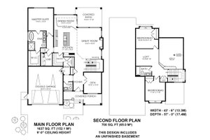 Floor Plan - Other Floor for Farmhouse House Plan #1100-25 - 3 bed, 2.5 bath