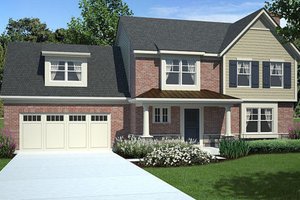 Traditional Exterior - Front Elevation Plan #46-457