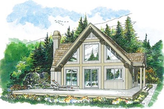 Exterior - Front Elevation House Plan #47-314 - 3 bed, 1 bath