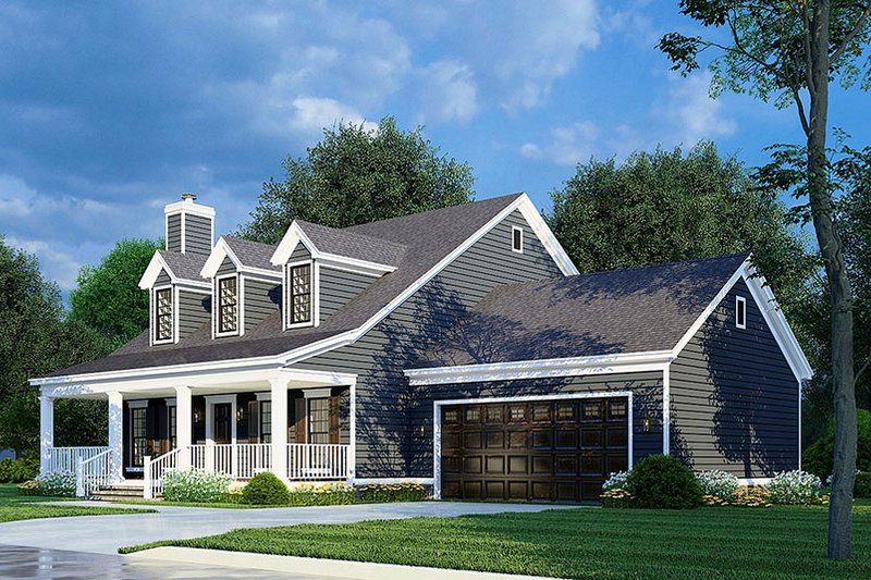 Architectural House Design - Exterior - Other Elevation 1 for Farmhouse House Plan #923-276 - 4 bed, 3 bath