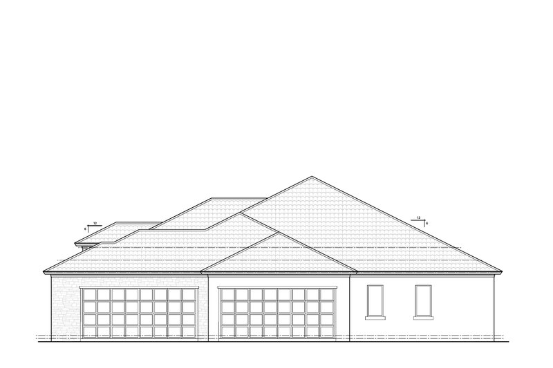 House Blueprint - Exterior - Other Elevation 1 for Mediterranean House Plan #938-150 - 3 bed, 3 bath