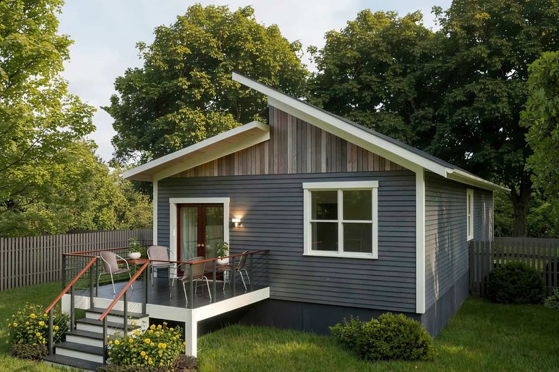 House Design - Exterior - Other Elevation for Modern House Plan #79-330 - 3 bed, 2 bath