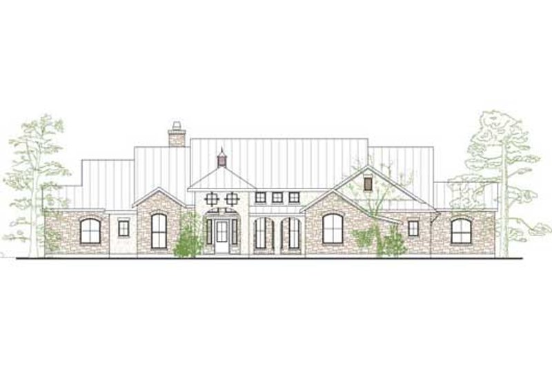 Architectural House Design - Country Exterior - Front Elevation Plan #80-174