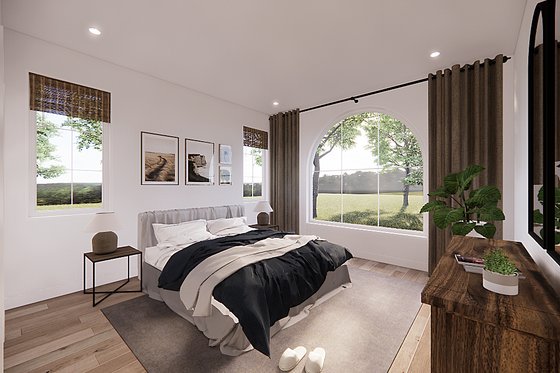 Interior - Master Bedroom for European House Plan #23-2794 - 4 bed, 2.5 bath