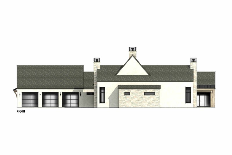 House Design - Exterior - Other Elevation 1 for Country House Plan #1096-18 - 4 bed, 4.5 bath