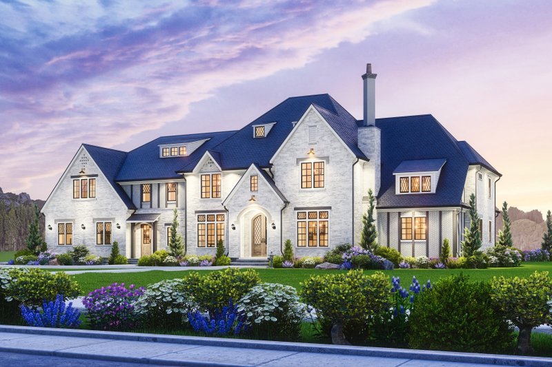 Dream House Plan - Exterior - Front Elevation 5 for European House Plan #54-696 - 5 bed, 5 bath