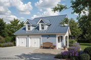 Country Style House Plan - 0 Beds 0 Baths 748 Sq/Ft Plan #930-83 Exterior 