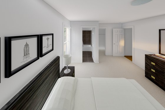 Interior - Master Bedroom for Country House Plan #126-244 - 2 bed, 2 bath