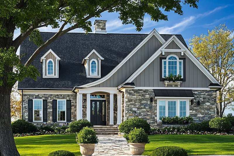 Dream House Plan - European Exterior - Front Elevation Plan #137-153