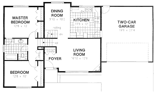 House Blueprint - Traditional Floor Plan - Main Floor Plan #18-9067