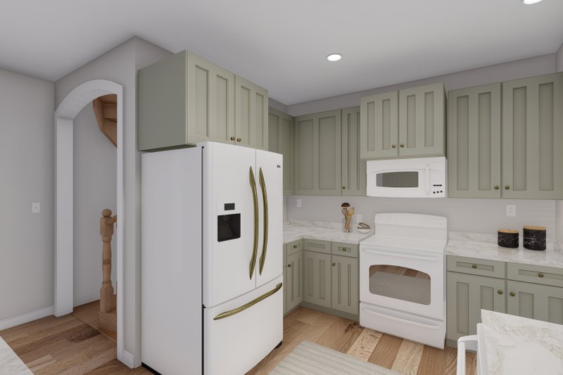 House Blueprint - Interior - Kitchen 1 for Farmhouse House Plan #1060-108 - 2 bed, 2 bath
