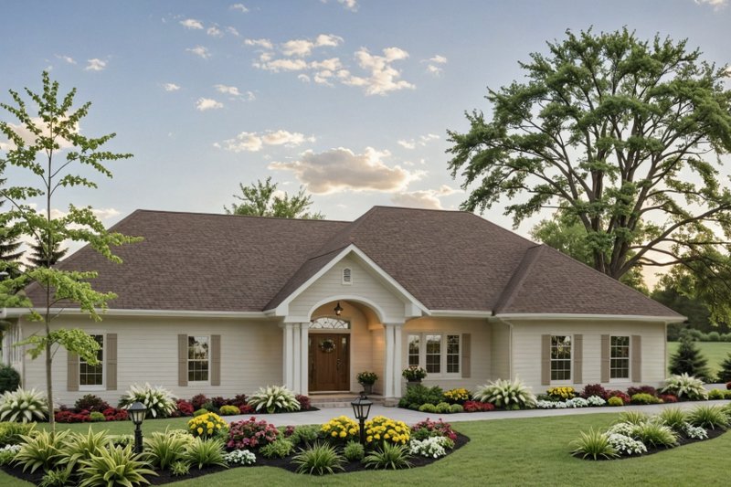 Home Plan - European Exterior - Front Elevation Plan #21-533