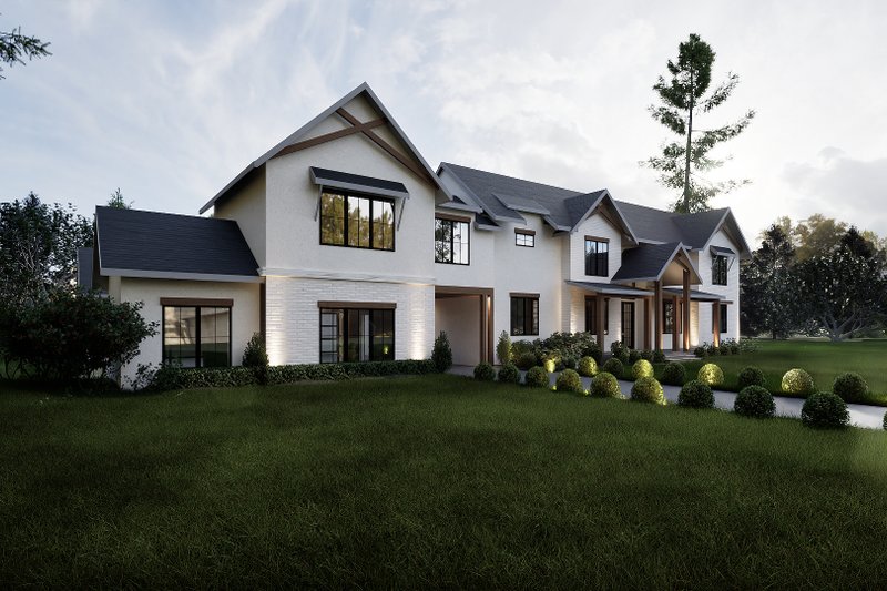 Dream House Plan - Exterior - Front Elevation 3 for Farmhouse House Plan #1066-287 - 7 bed, 6 bath