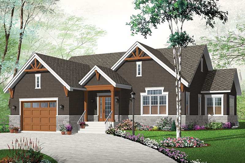 Dream House Plan - Exterior - Front Elevation 5 for Ranch House Plan #23-2622 - 3 bed, 2.5 bath