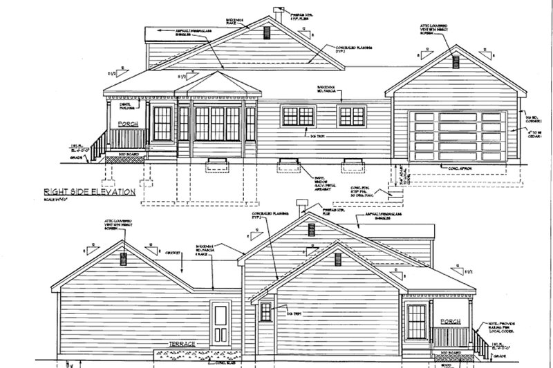 Dream House Plan - Exterior - Other Elevation for Classical House Plan #3-289 - 3 bed, 2.5 bath