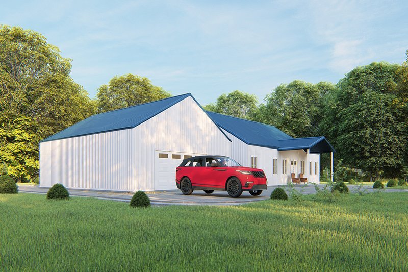 Dream House Plan - Exterior - Other Elevation for Barndominium House Plan #1107-3 - 3 bed, 2 bath
