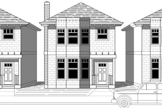 Exterior - Front Elevation for Traditional House Plan #423-26 - 3 bed, 2.5 bath