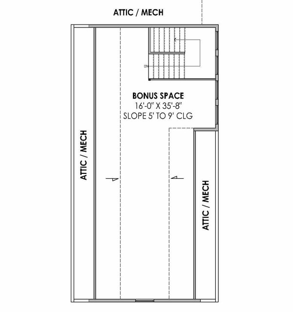 Farmhouse Floor Plan - Upper Floor Plan #1096-150