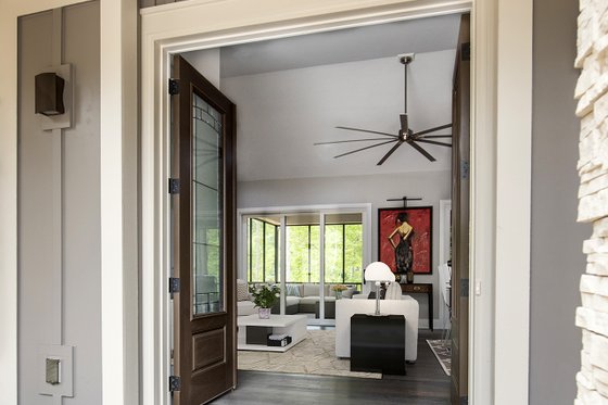 Interior - Entry for Prairie House Plan #929-1001 - 3 bed, 2.5 bath