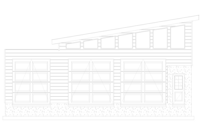 Architectural House Design - Exterior - Front Elevation 5 for Modern House Plan #1060-144, 0 bath