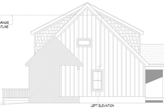 Exterior - Other Elevation for Farmhouse House Plan #932-1427 - 3 bed, 2 bath