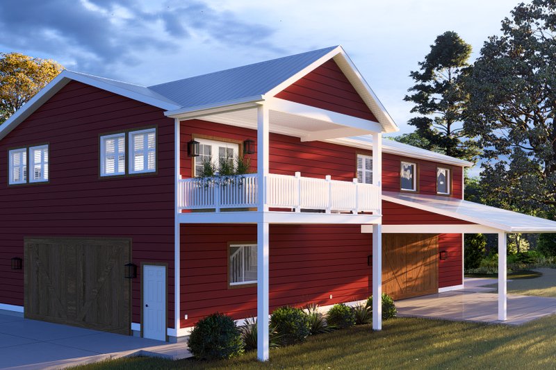 House Blueprint - Exterior - Front Elevation for Farmhouse House Plan #1060-193 - 2 bed, 3 bath