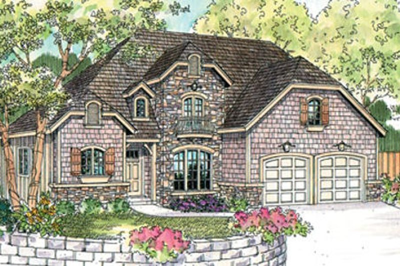 Dream House Plan - European Exterior - Front Elevation Plan #124-644