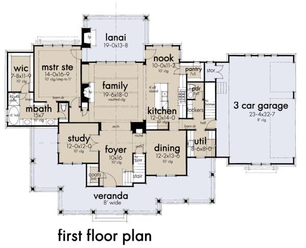 House Blueprint - Farmhouse Floor Plan - Main Floor Plan #120-266