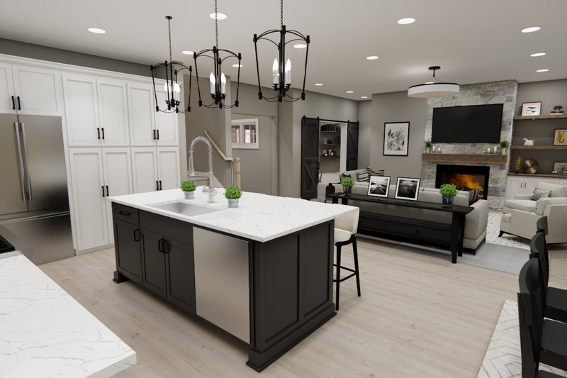 Architectural House Design - Interior - Kitchen 1 for Bungalow House Plan #51-1372 - 4 bed, 3.5 bath