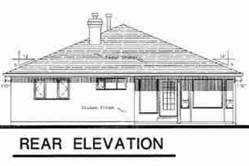 Dream House Plan - Exterior - Rear Elevation for Traditional House Plan #18-9054 - 3 bed, 2.5 bath