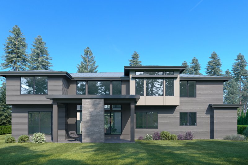 Dream House Plan - Photo 2 for Modern House Plan #1066-157 - 5 bed, 5 bath