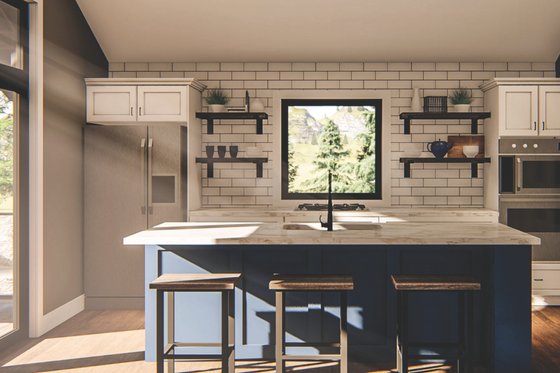 Interior - Kitchen for Modern House Plan #455-317 - 1 bed, 1 bath