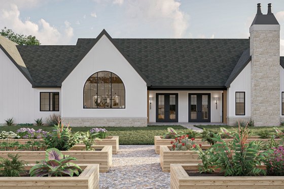 Exterior - Rear Elevation for Cottage House Plan #455-299 - 3 bed, 2.5 bath