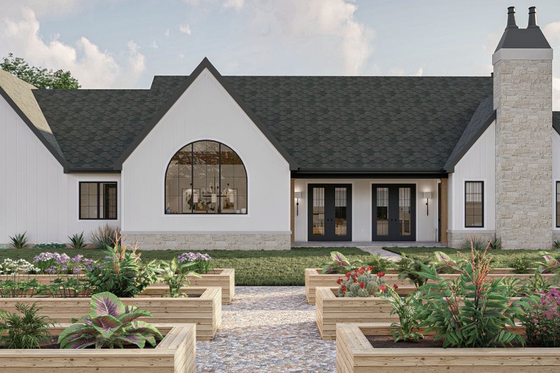 Home Plan - Exterior - Rear Elevation for Cottage House Plan #455-299 - 3 bed, 2.5 bath
