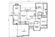 European Style House Plan - 3 Beds 2.5 Baths 2422 Sq/Ft Plan #17-145 