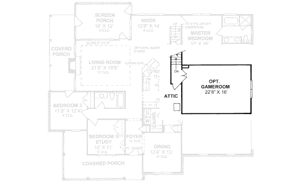 House Blueprint - Country Floor Plan - Other Floor Plan #20-2037