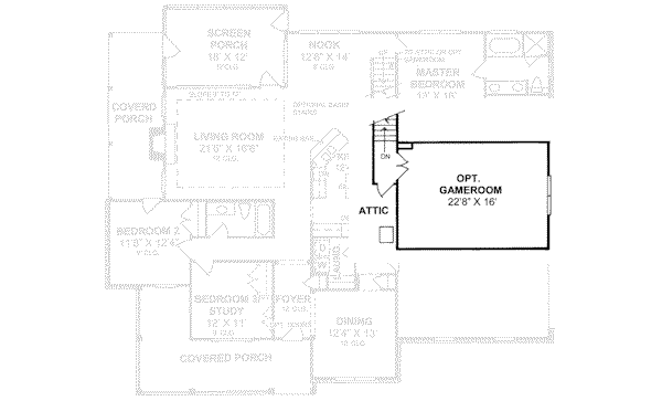 Home Plan - Country Floor Plan - Other Floor Plan #20-2037