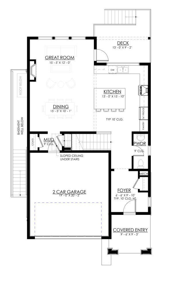 Dream House Plan - Floor Plan - Main Floor for Farmhouse House Plan #1114-117 - 4 bed, 2.5 bath