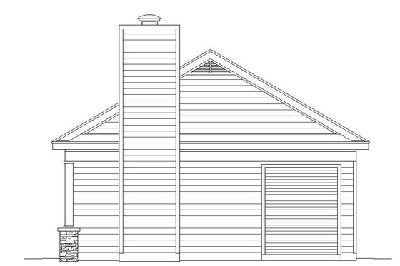 Exterior - Other Elevation 1 for Country House Plan #932-237, 0.5 bath