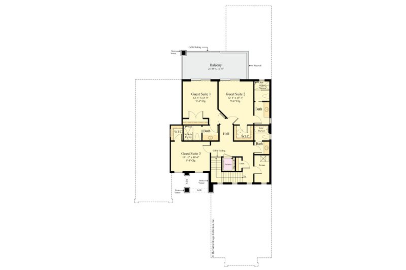 Architectural House Design - Floor Plan - Upper Floor for Contemporary House Plan #930-515 - 4 bed, 4.5 bath