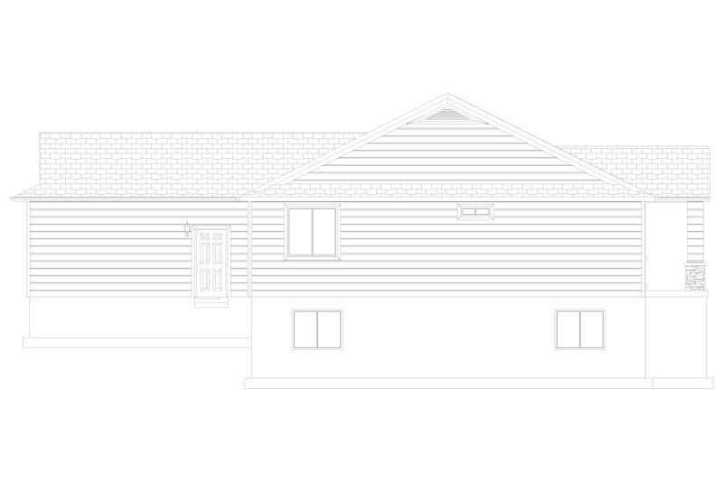 House Design - Exterior - Other Elevation 2 for Craftsman House Plan #1060-305 - 3 bed, 2 bath