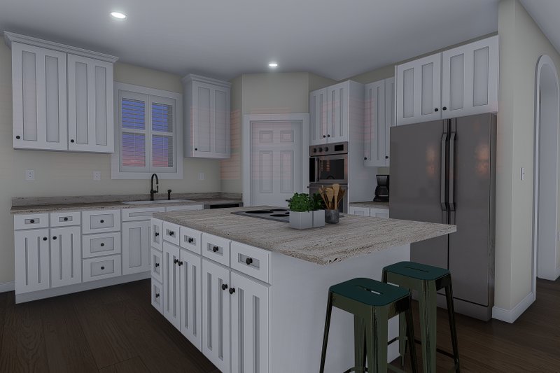 Architectural House Design - Interior - Kitchen for Ranch House Plan #1060-11 - 6 bed, 3.5 bath