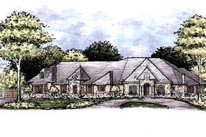 European Exterior - Front Elevation Plan #141-334