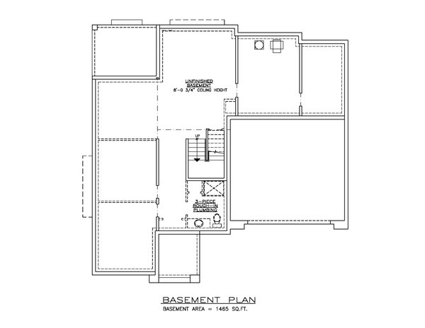 House Plan Design - Floor Plan - Lower Floor for Ranch House Plan #1100-186 - 5 bed, 3 bath